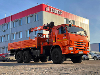 Бортовой КАМАЗ 43118 с КМУ HANGIL HGC756 (дв. Cummins, без сп/места)_0